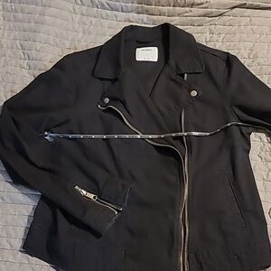 Womens light weight moto jacket black M